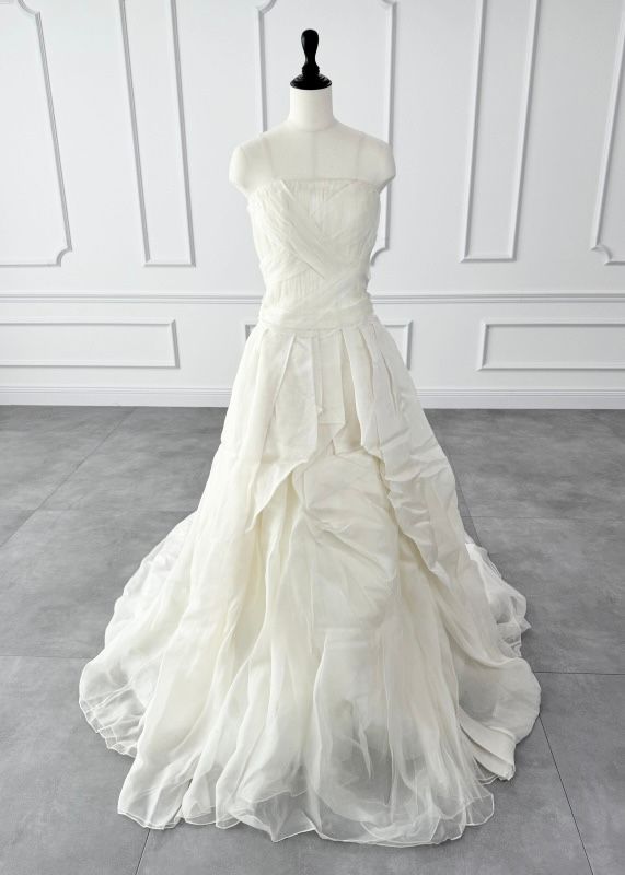 ヴェラウォン VERA WANG BRIDE deandra ディンドラ Aライン ウェディングドレス アイボリー ファーストオーナー チュール 2way