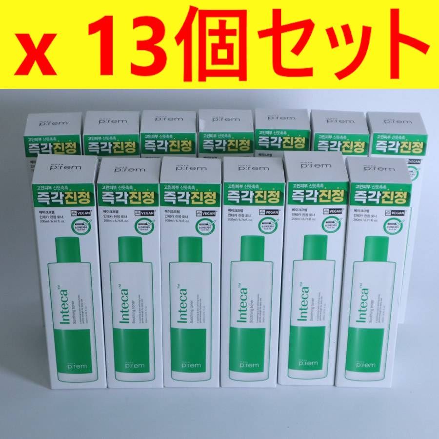 13個セット make prem メイクプレム インテカスージングトナー 200ml 韓国コスメ 化粧水 角質ケア 鎮静ケア 弱酸性 皮脂ケア ナノサイズ成分 肌質改善 使用期限2027 06 21 278h53