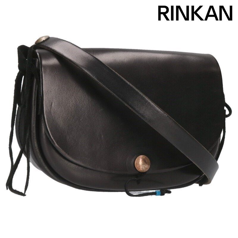 ゴローズ サドルレザーバケット 黒 ショルダーバッグ メンズ