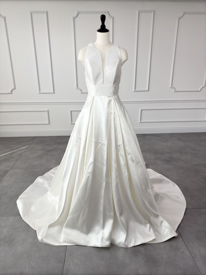 ニコルミラノ NICOLE MILANO Aライン ウェディングドレス ホワイト 白 ファーストオーナー