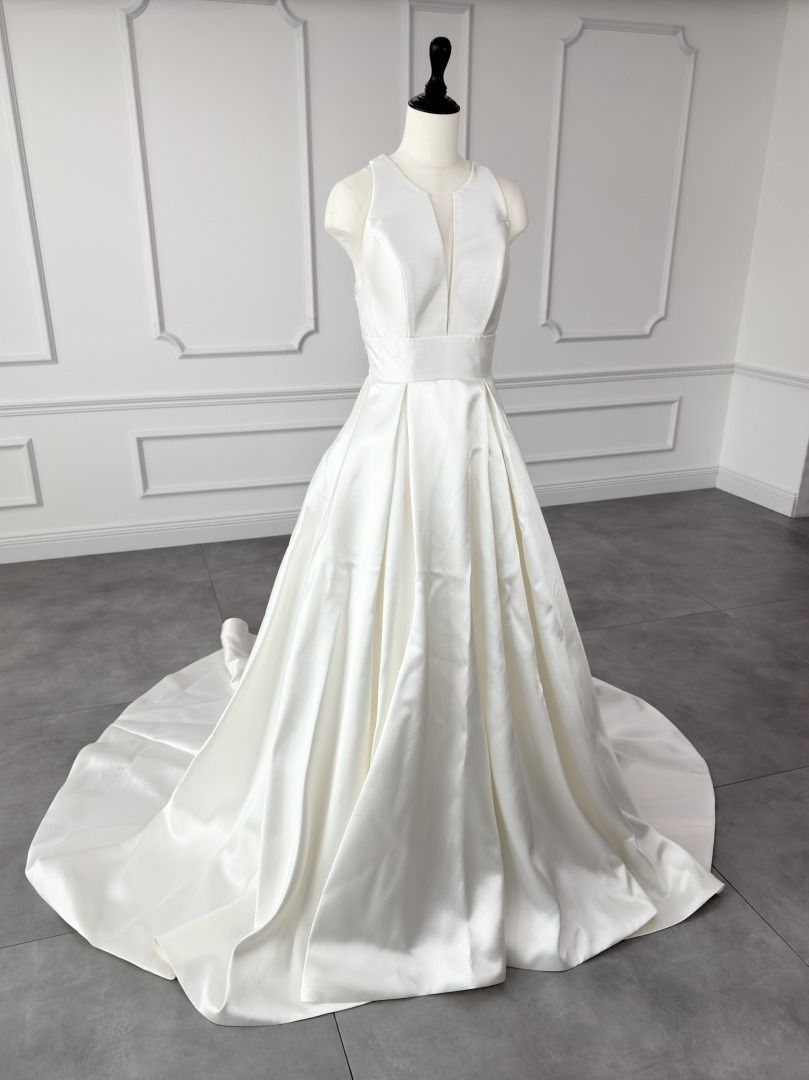 ニコルミラノ NICOLE MILANO Aライン ウェディングドレス ホワイト 白 ファーストオーナー