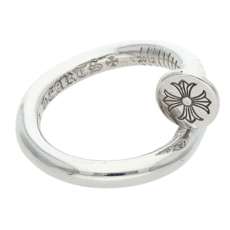 クロムハーツ ネイルフラットリング 2012 シルバー クロムハーツ NAIL FLAT/ネイルフラット シルバーリング メンズ 12号