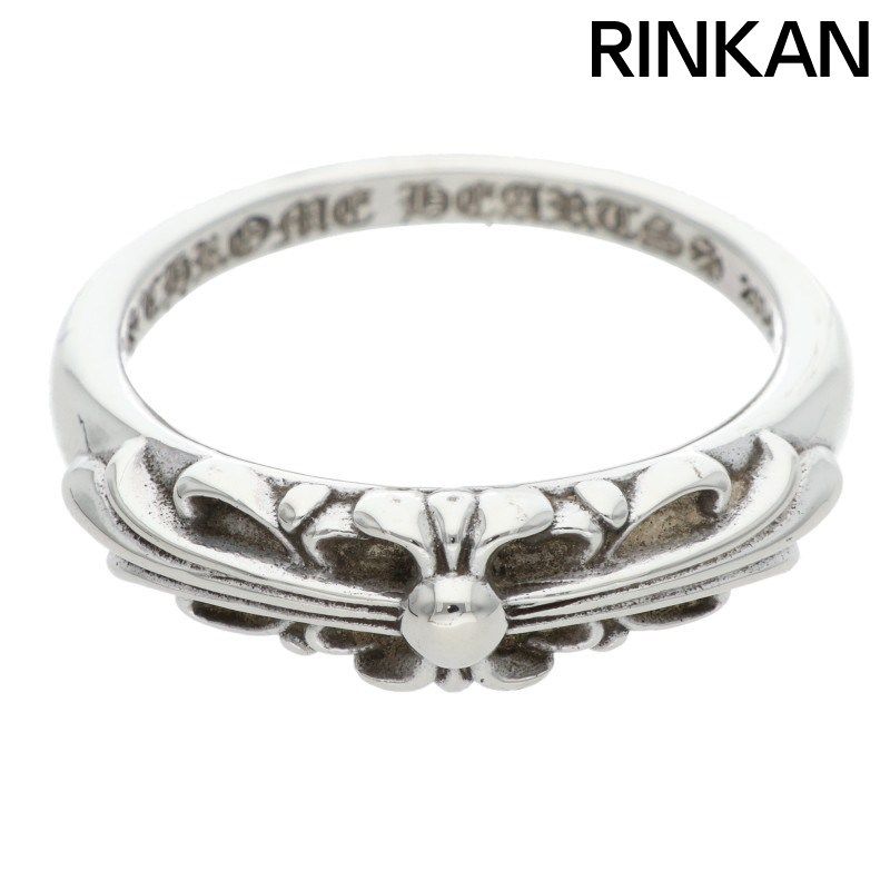 クロムハーツ BABY CLASSIC ベイビークラシックフローラルクロス シルバーリング メンズ 20号