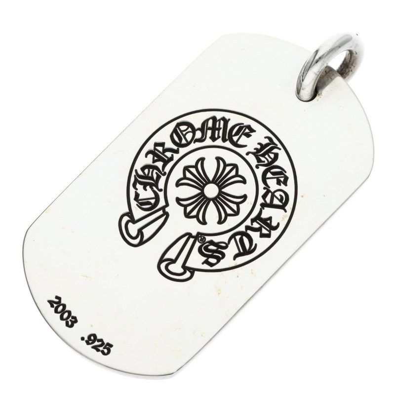 クロムハーツ 氷室京介/ラージドッグタグ シルバーネックレス