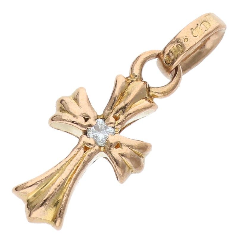 クロムハーツ 22K CRS BBYFAT DMND/ベイビーファット 両面1ダイヤ