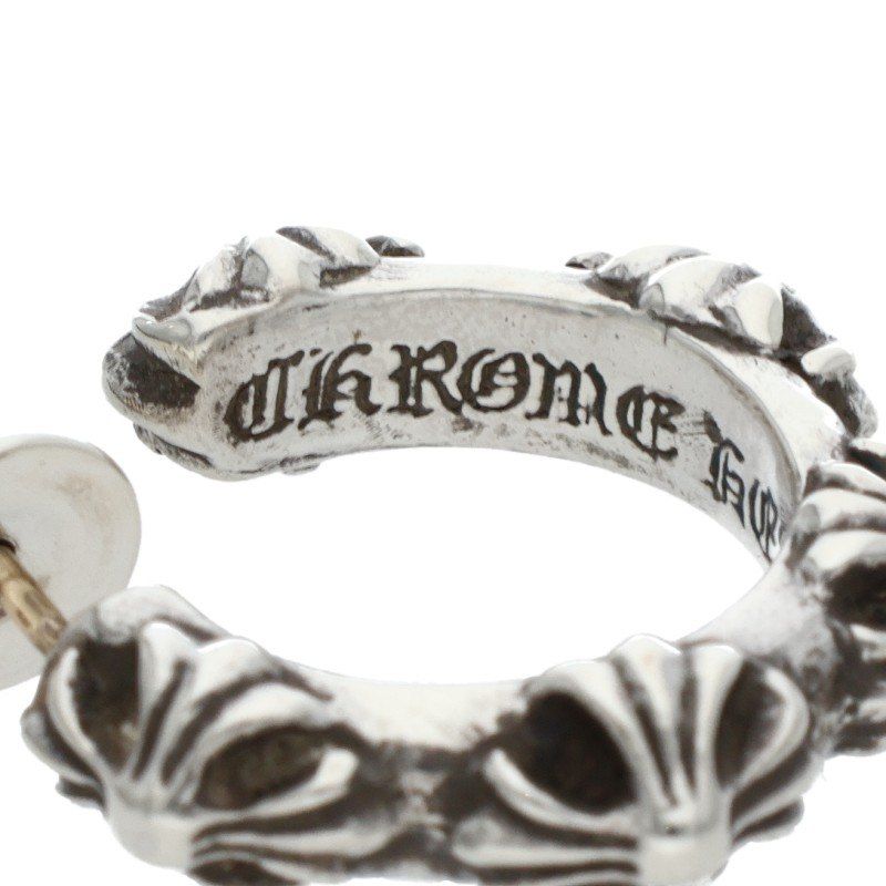 クロムハーツ HOOP CROSS SML/クロスバンドフープ ピアス メンズ