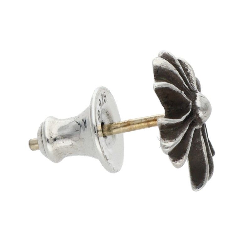 クロムハーツ　No2 CH CRS/CHクロススタッド　ピアス(あんしん鑑定済) CHROME HEARTS クロムハーツ NO2 CHクロス スタッドピアス パヴェ