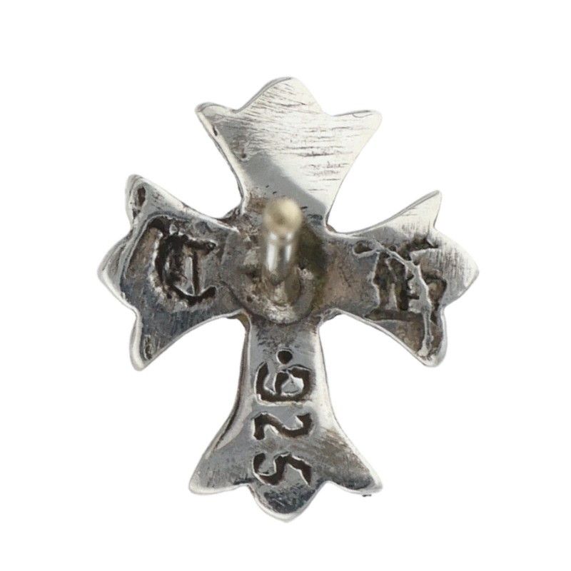 クロムハーツ No2 CH CRS/CHクロススタッド シルバーピアス メンズ