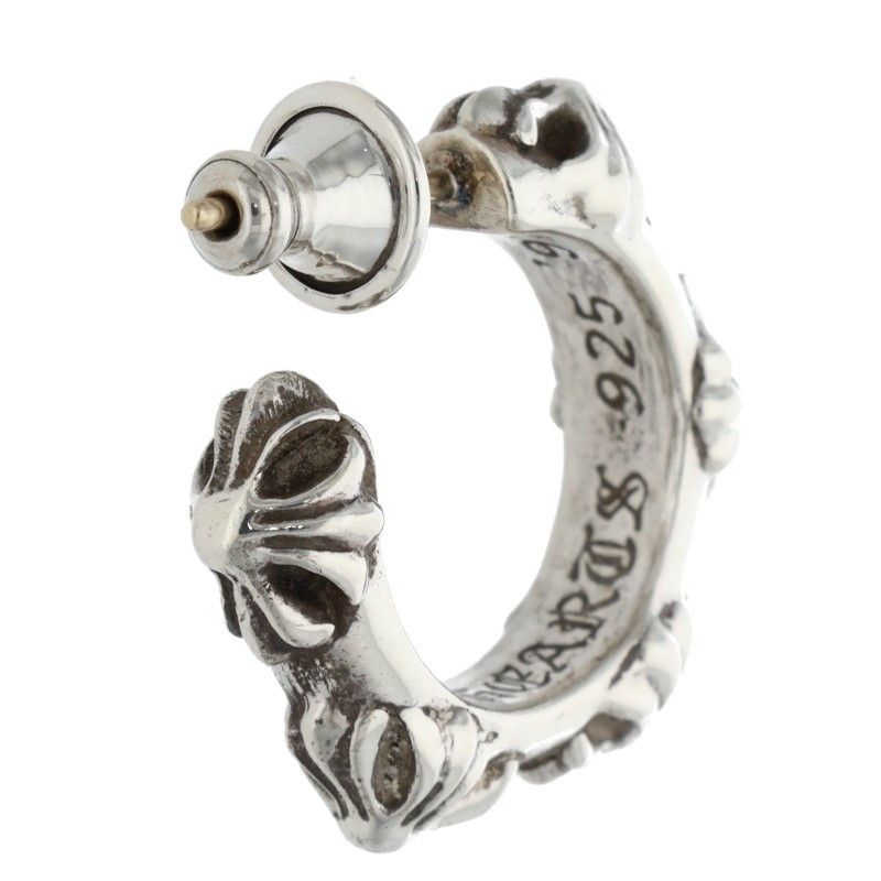 【大特価!!】 クロムハーツ HOOP CROSS SML クロスバンドフープ ピアス メンズ 早い者勝ち！