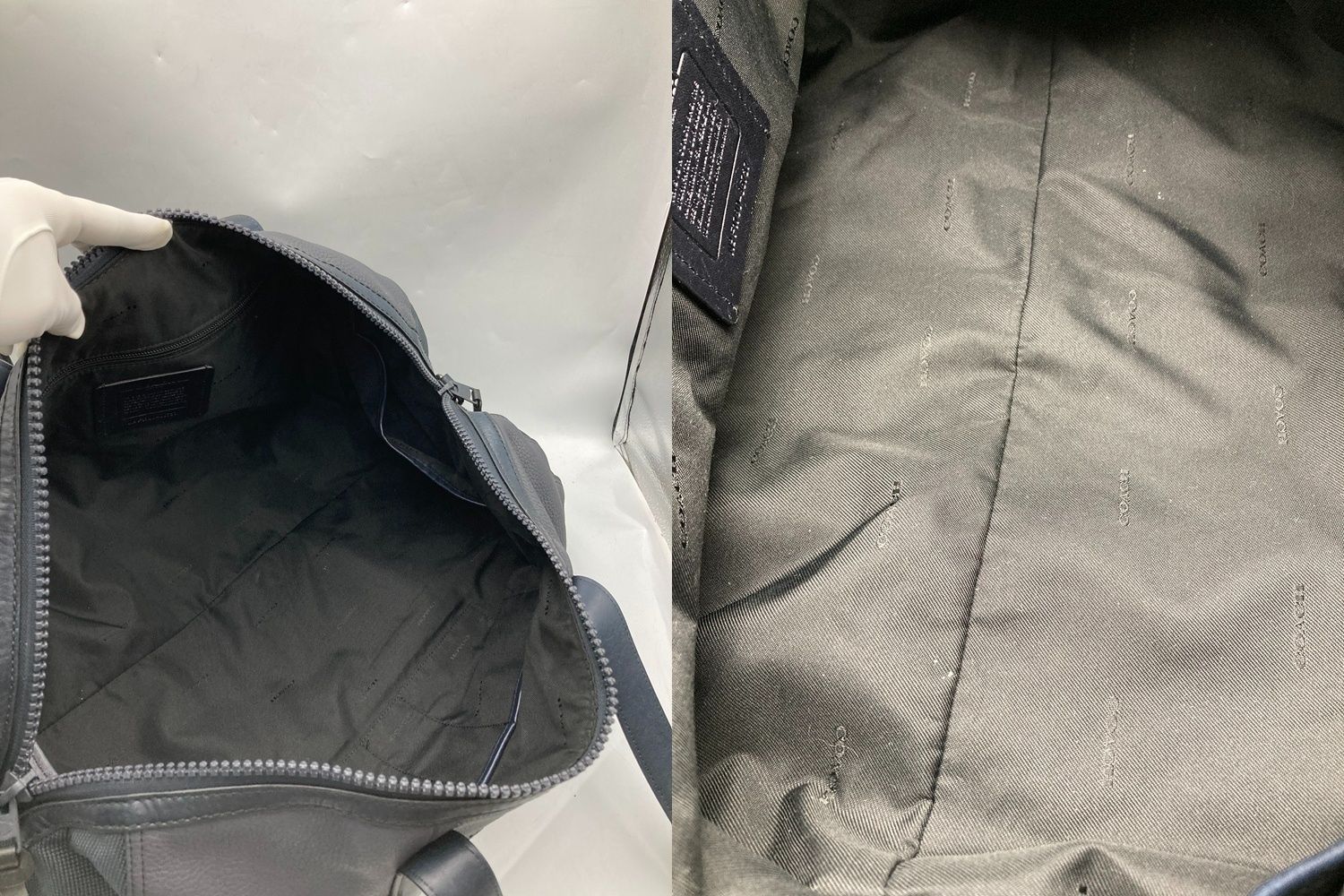 COACH コーチ レザー 2WAY ボストンバッグ メンズ 86737 中古 D4