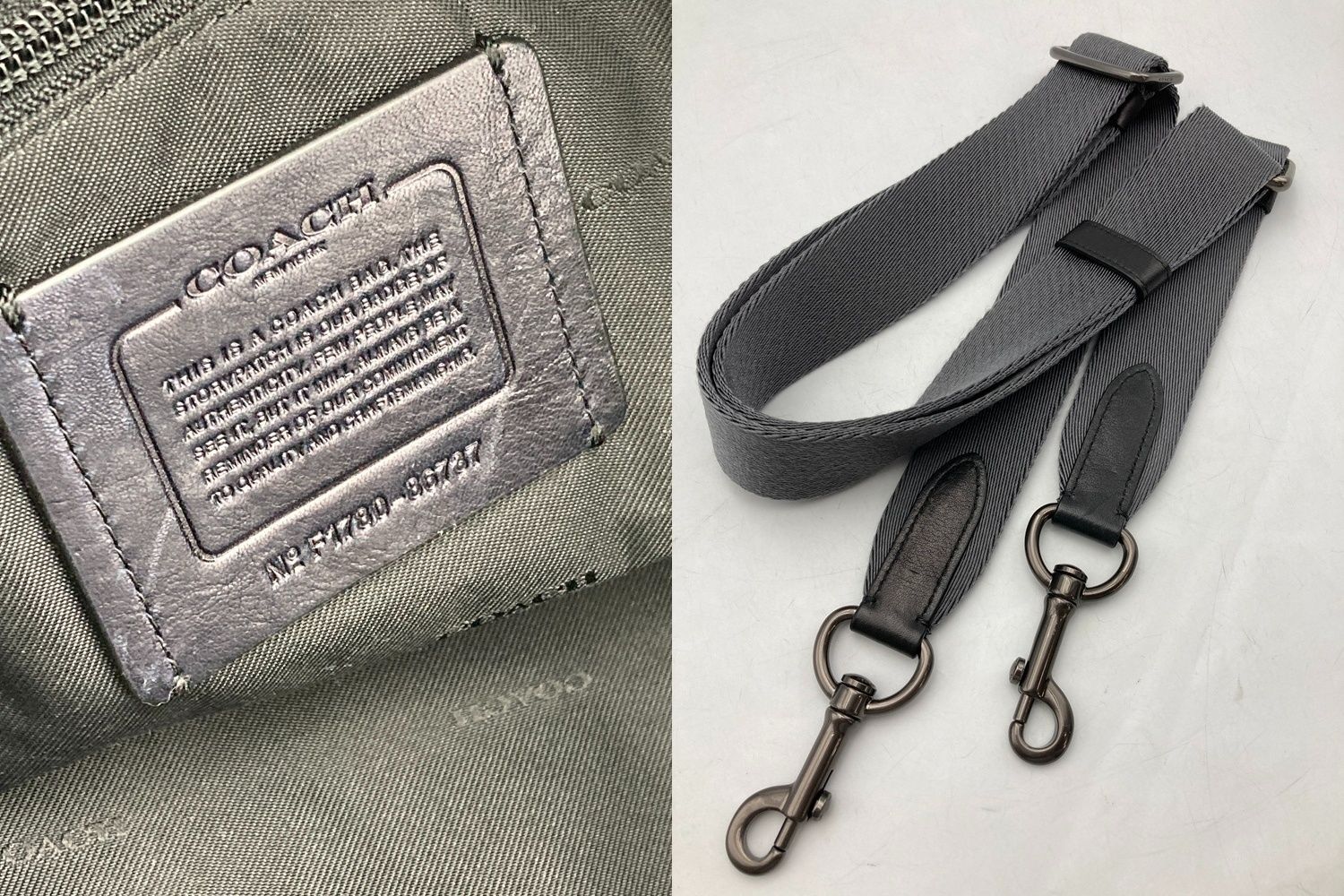 COACH コーチ レザー 2WAY ボストンバッグ メンズ 86737 中古 D4