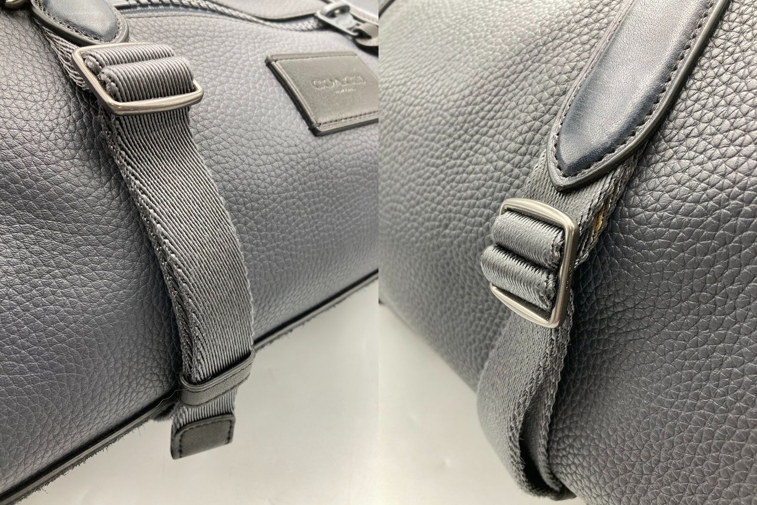 COACH コーチ レザー 2WAY ボストンバッグ メンズ 86737 中古 D4  