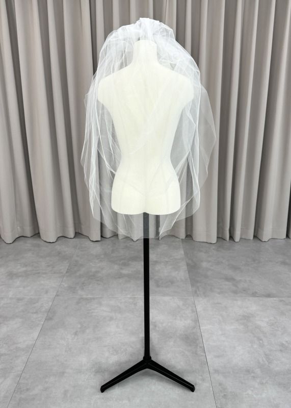 ヴェラウォン VERA WANG BRIDE ウェディングドレス アイボリー ホワイト 白 ショートベール ヴェール ２段