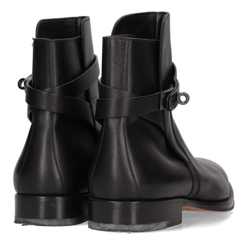 エルメス フォーチュン カーフレザーケリー金具ブーツ メンズ 42  