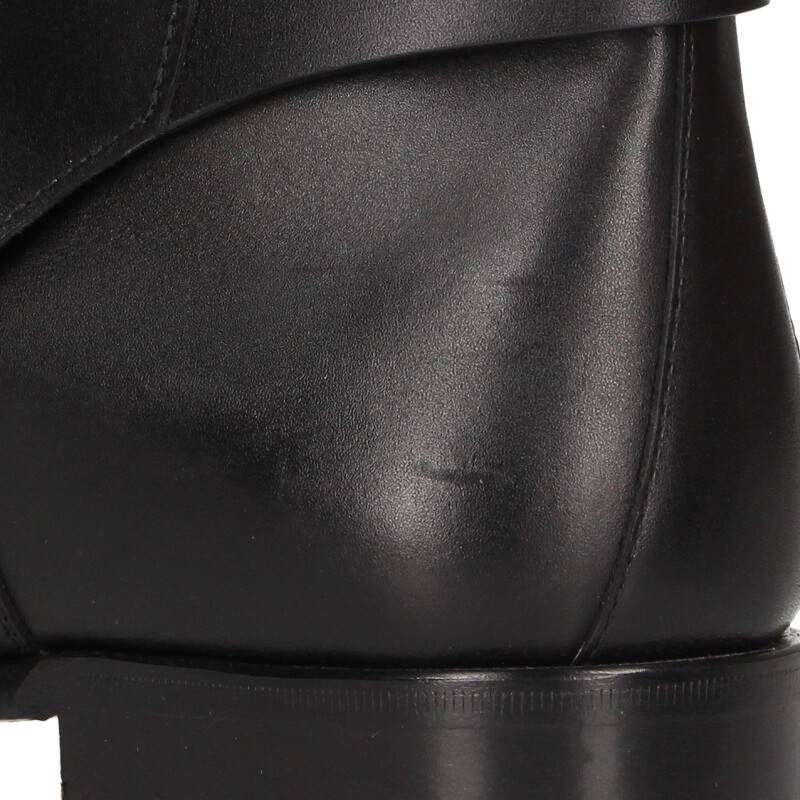 エルメス フォーチュン カーフレザーケリー金具ブーツ メンズ 42  