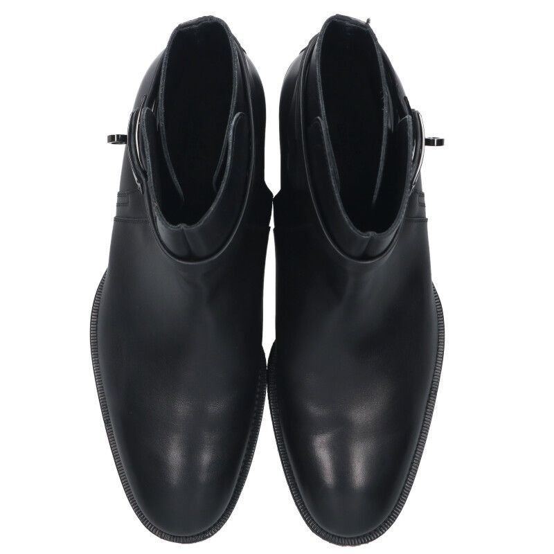 エルメス フォーチュン カーフレザーケリー金具ブーツ メンズ 42  