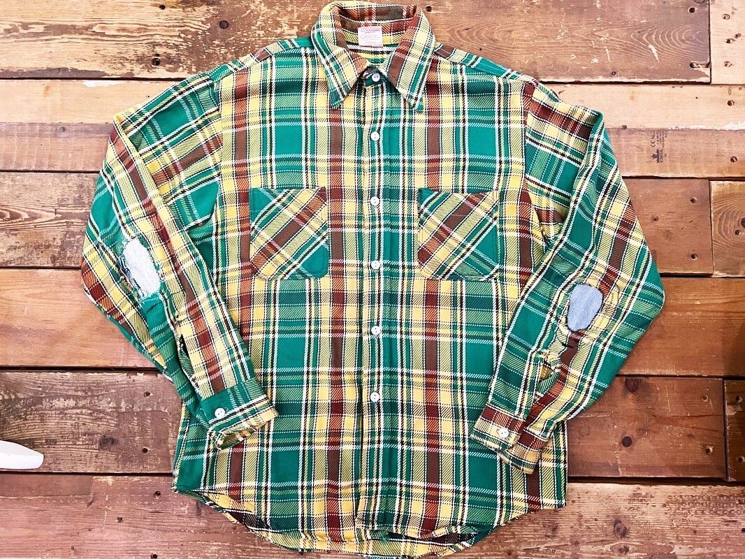 80s　USA製　BIG MAC　ネルシャツ　JCPenney　Lサイズ BIG MAC / JC Penny ネルシャツ L ボロ雰囲気 1092☆JCPenney BIG MAC