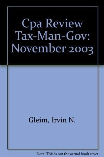 Cpa Review Tax-Man-Gov November 2003