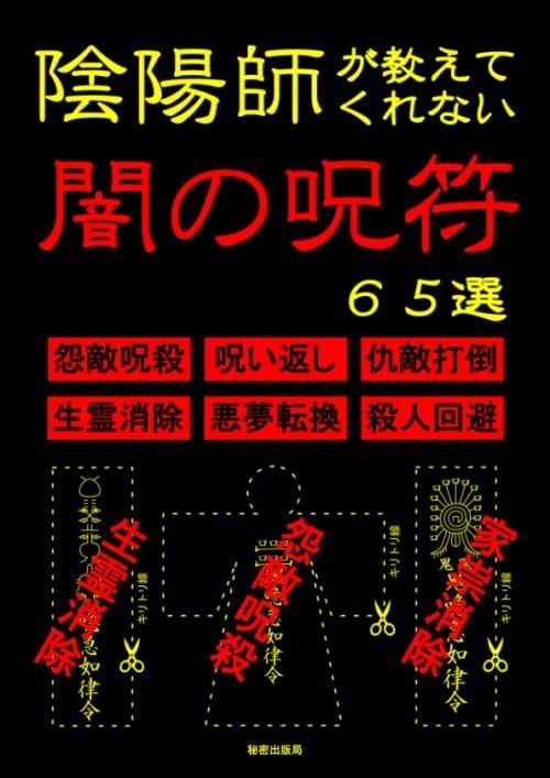陰陽師が教えてくれない闇の呪符６５選 怨敵呪殺 呪い返し 仇敵打倒 生霊消除 悪夢転換 殺人回避など