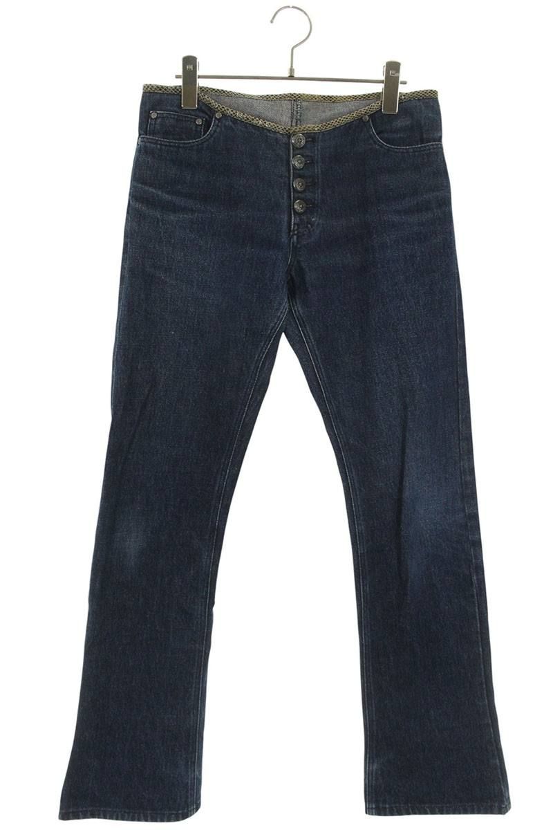 クロムハーツ ホースシューボタンデニムパンツ レディース 28インチ