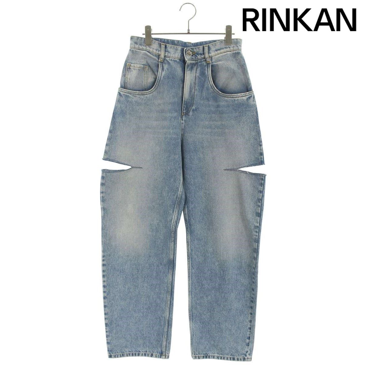 メゾンマルジェラ 21AW S51LA0051 5ポケットカットアウトデニムパンツ レディース 40