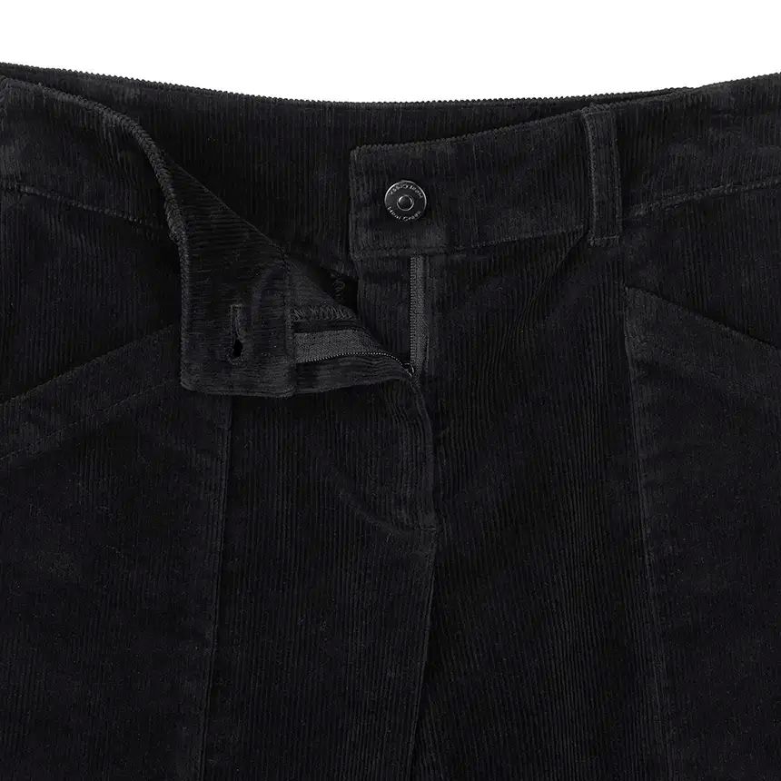 ヒールクリーク レディース コーデュロイ パンツ ブラック 64 70 73