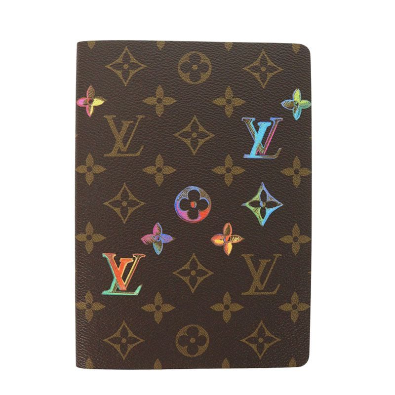 ルイヴィトン GI0767 カイエクレマンス モノグラム レインボーロゴステーショナリーノートブック レディース