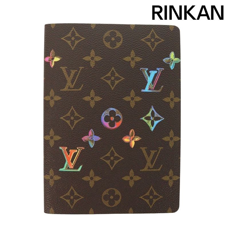 ルイヴィトン GI0767 カイエクレマンス モノグラム レインボーロゴステーショナリーノートブック レディース