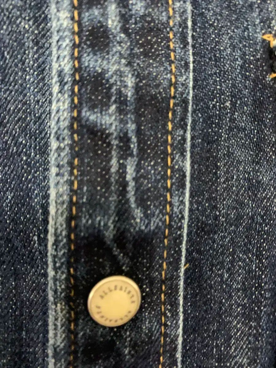  オールセインツ ポリ デニム ワンピース 長袖 七分袖 ひざ丈ワンピース