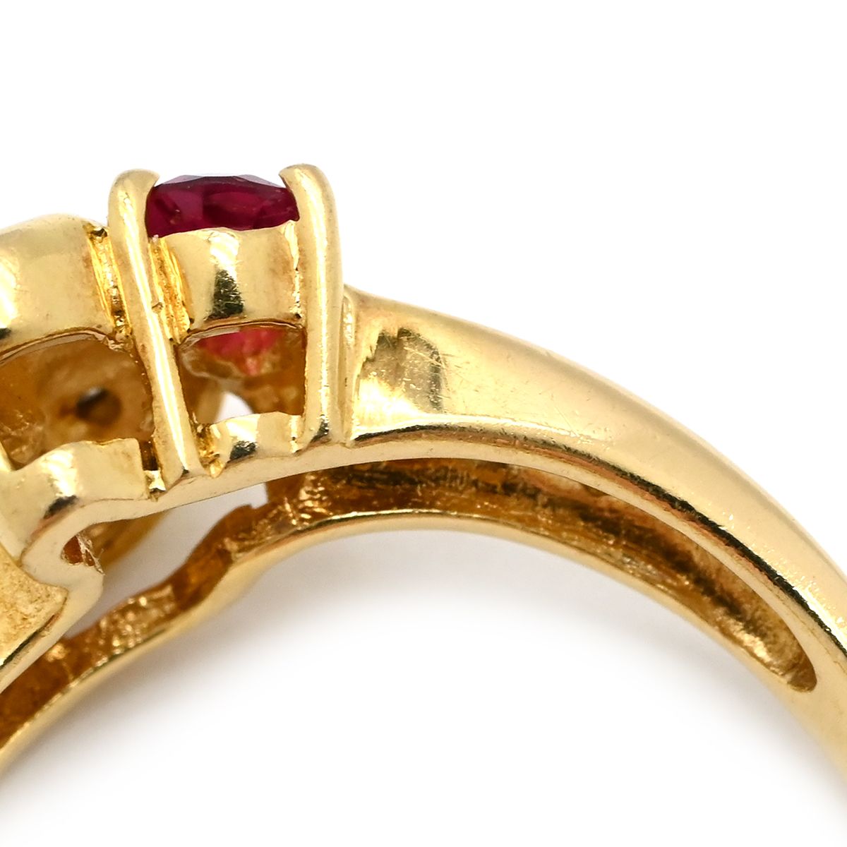 ルビー リング ダイヤモンド K18 イエロー　ゴールド ダイヤ 指輪 18金 Classic CHESS イエローゴールド ルビー ダイヤモンド リング 送料無料