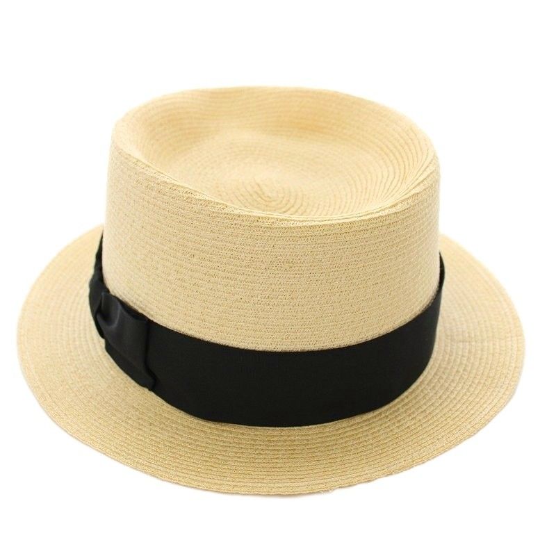 フォクシー ブティック FOXEY BOUTIQUE 麦わら帽子 麻 中折れ ストローハット F ベージュ 黒 G