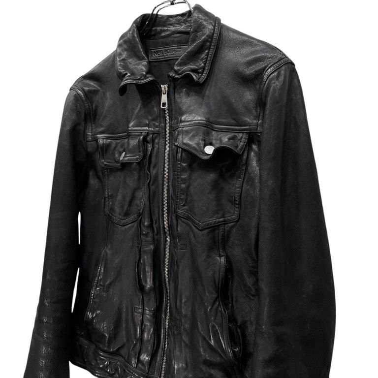NEIL BARRETT バッファローレザーブルゾン レザー ジップジャケット