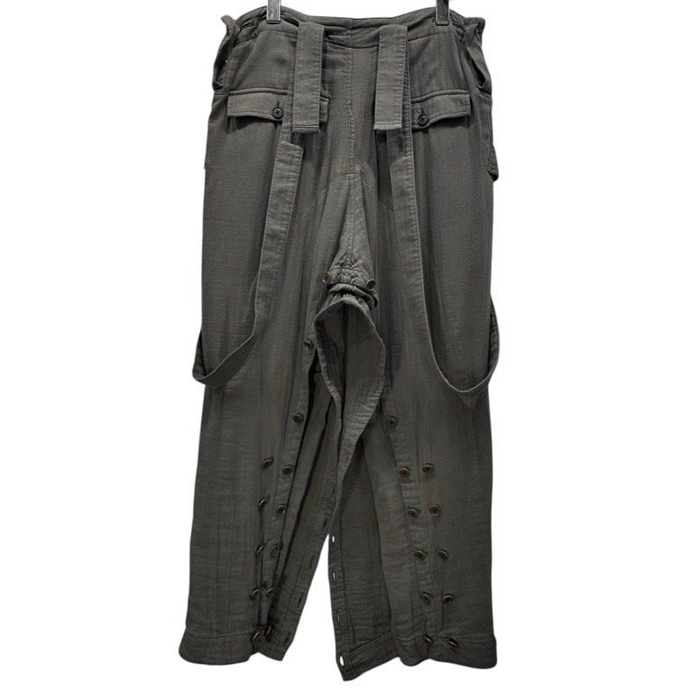 Yohji Yamamoto Pour Homme 08SS コットンガーゼサスペンダージョッパーズパンツ Archive 敗残兵期 ミリタリー アーミー