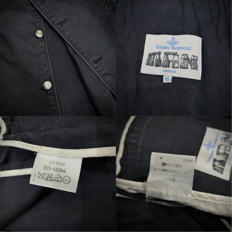 オーブ刻印メタルボタンコットンパイピングロングコート