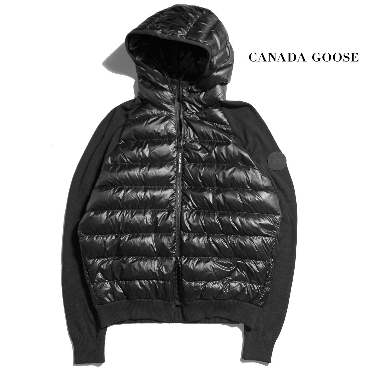 CANADA GOOSE カナダグース Hybridge Knit Hoody ブラック S CANADA GOOSE カナダグース Hybridge Knit Hoody ブラック S