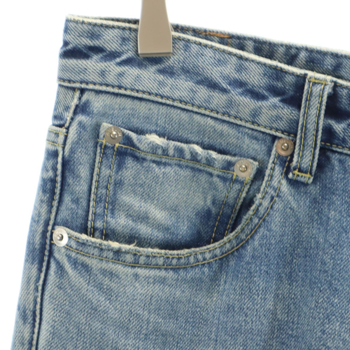 AMBUSH アンブッシュ 日本製 カットオフ加工 ストレートデニムパンツ 1