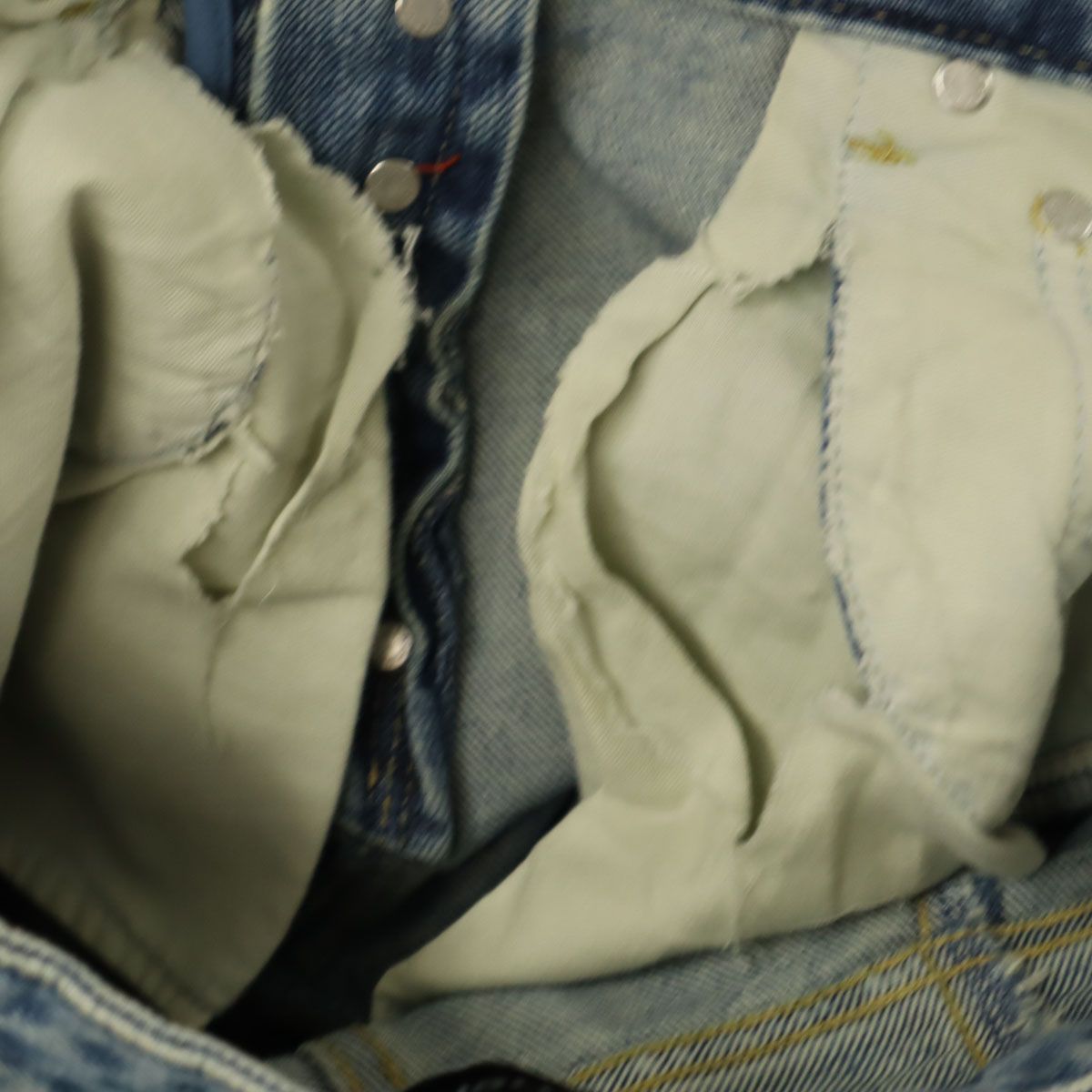 AMBUSH アンブッシュ 日本製 カットオフ加工 ストレートデニムパンツ 1