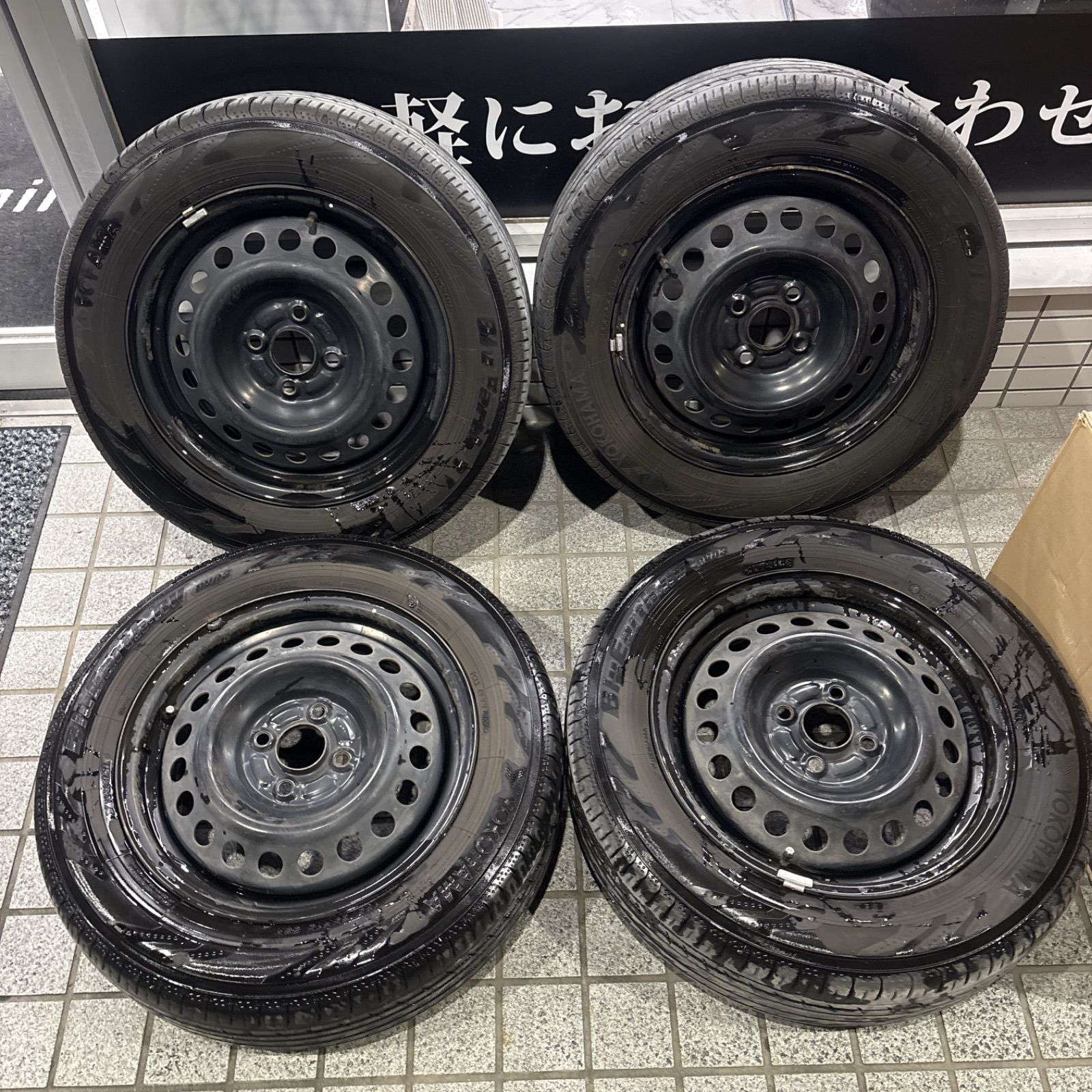 ホンダ フリード ホイールタイヤセット スチール 185 65 R 15 ブルーアース
