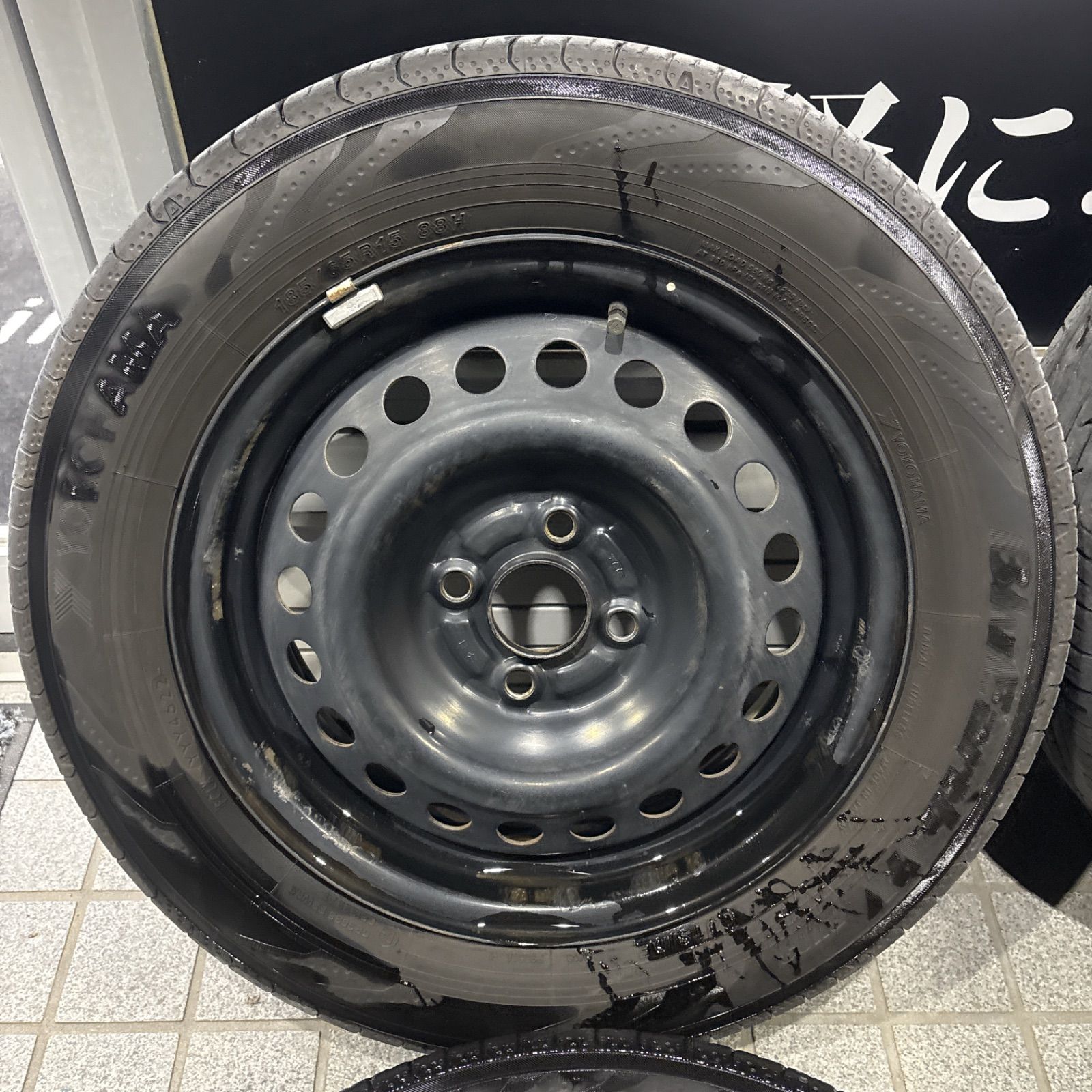 ホンダ フリード ホイールタイヤセット スチール 185 65 R 15 ブルーアース