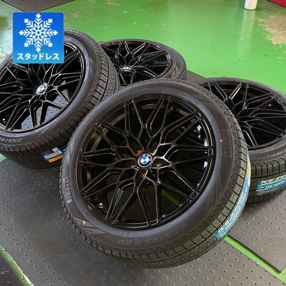 車種 BMW X 3 G 01 XD 4 M スタッドレス タイヤホイール ピレリ アイスゼロアシンメトリコ 255 45 R 20 20インチ 4本セット