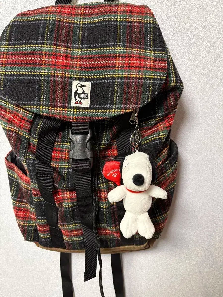 CHUMS チェック バックパック 日本 ヴィンテージ 森ガール Y2K ドット バッグ SNOOPY