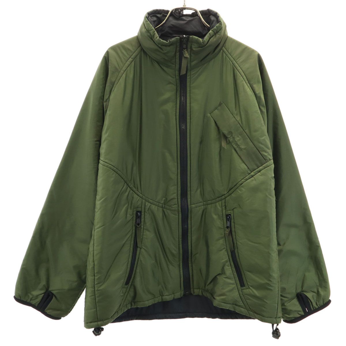 Snugpak スナグパック イギリス製 エアパック ジャケット カーキ リバーシブル 収納袋付き アウトドア メンズ 古着