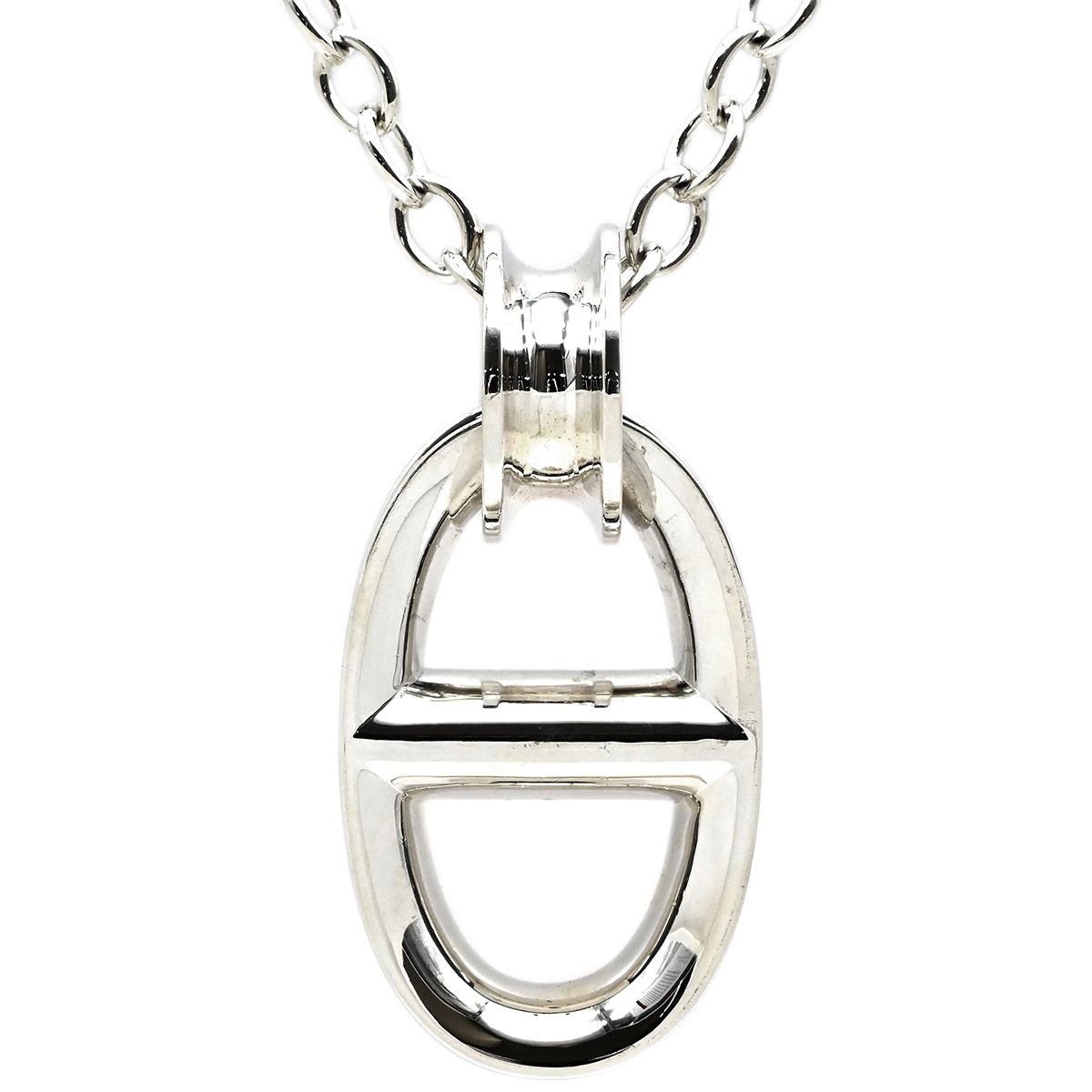 エルメス HERMES ネックレス シェーヌダンクル レポンス TGM シルバー