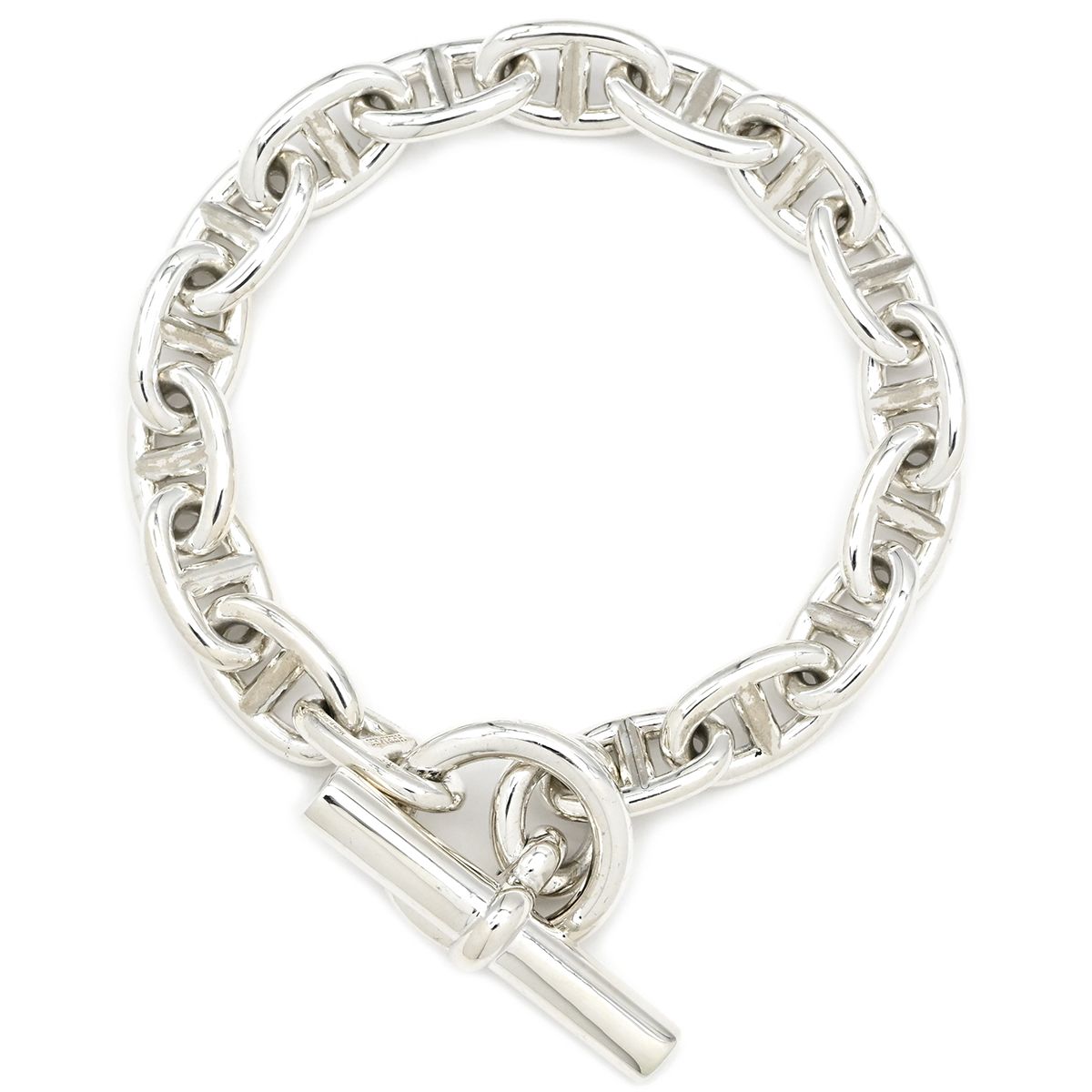 エルメス HERMES ブレスレット シェーヌダンクル MM シルバー925 シルバー 17コマ スターリングシルバー SV925 Ag925