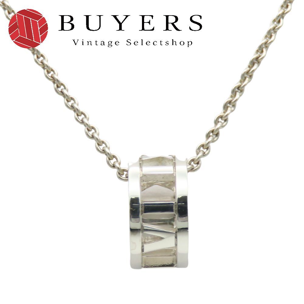 ティファニー ネックレス アトラス ボールチェーン プレート シルバー