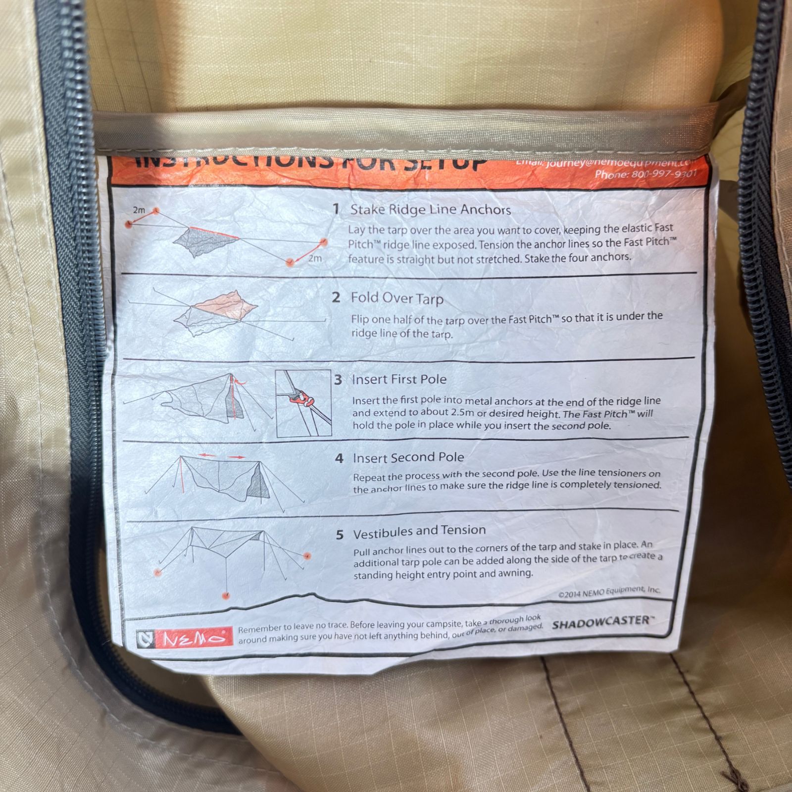 ニーモ シャドウキャスター165 タープ NM-SCT-CY165 キャニオン OLIVEOS_COM_TR