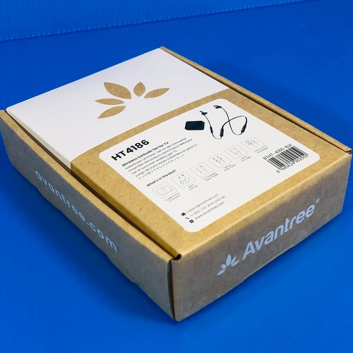 Avantree HT4186 テレビ視聴用 ワイヤレスイヤフォン Bluetoothネックバンドヘッドフォン