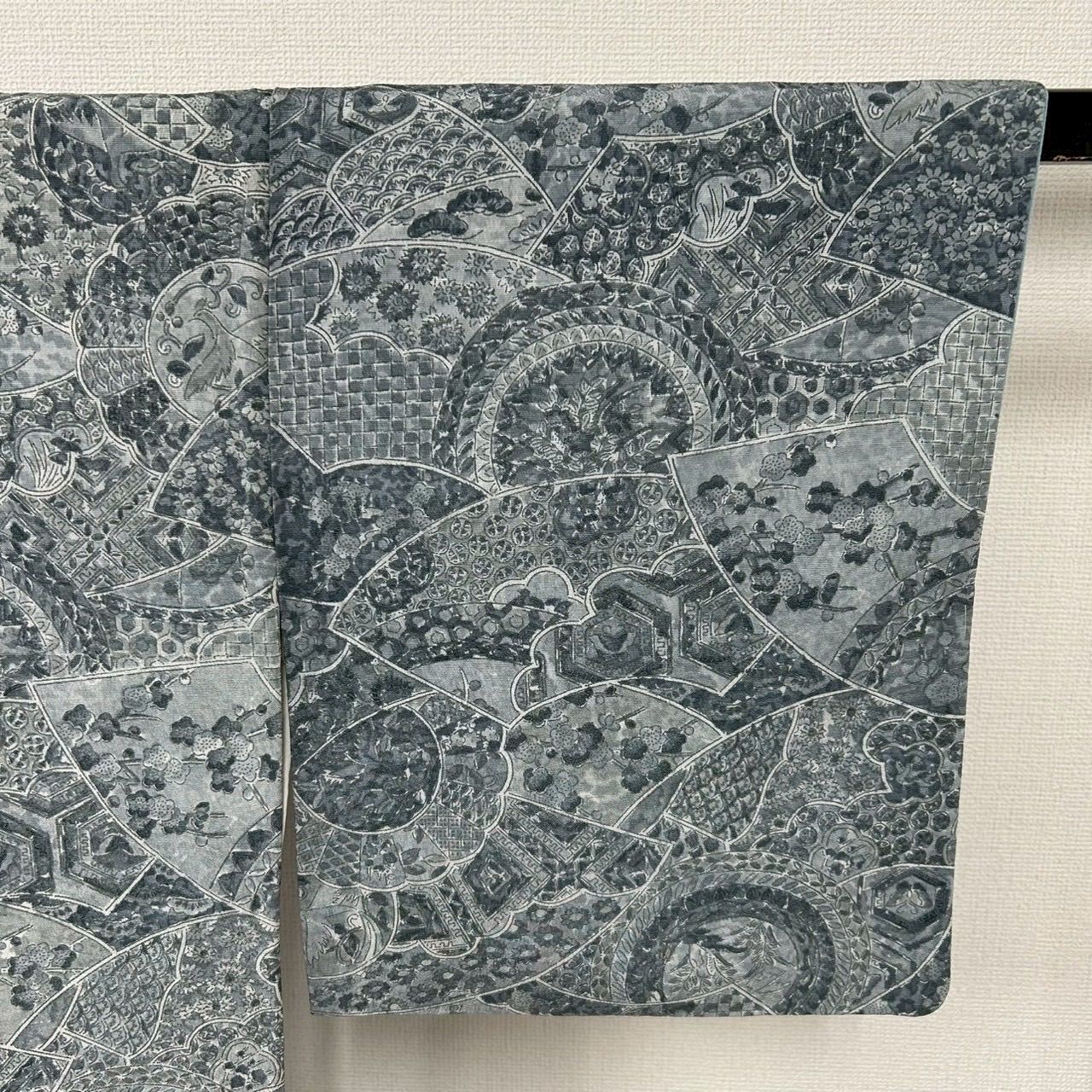 和更紗　正絹・紬　アンティーク更紗　専用出品 紬 正絹 更紗模様 染め 上品な色味 袷 着物 MK-869 - メルカリ