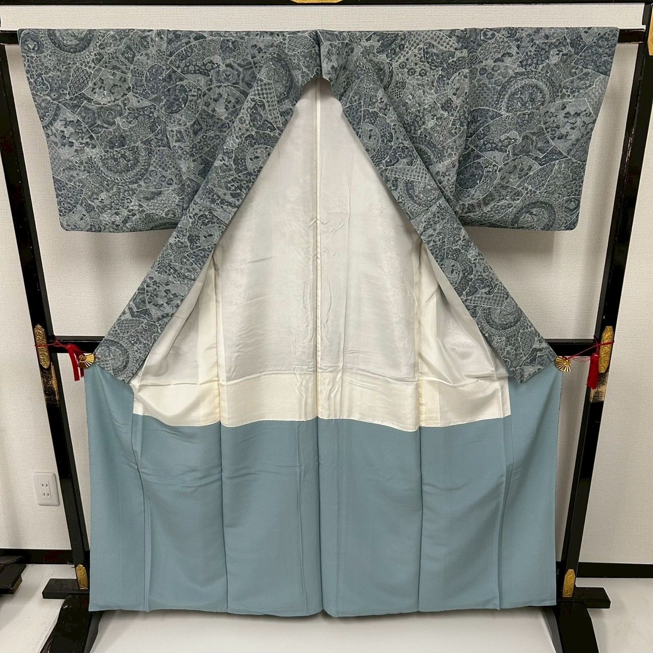 和更紗　正絹・紬　アンティーク更紗　専用出品 紬 正絹 更紗模様 染め 上品な色味 袷 着物 MK-869 - メルカリ