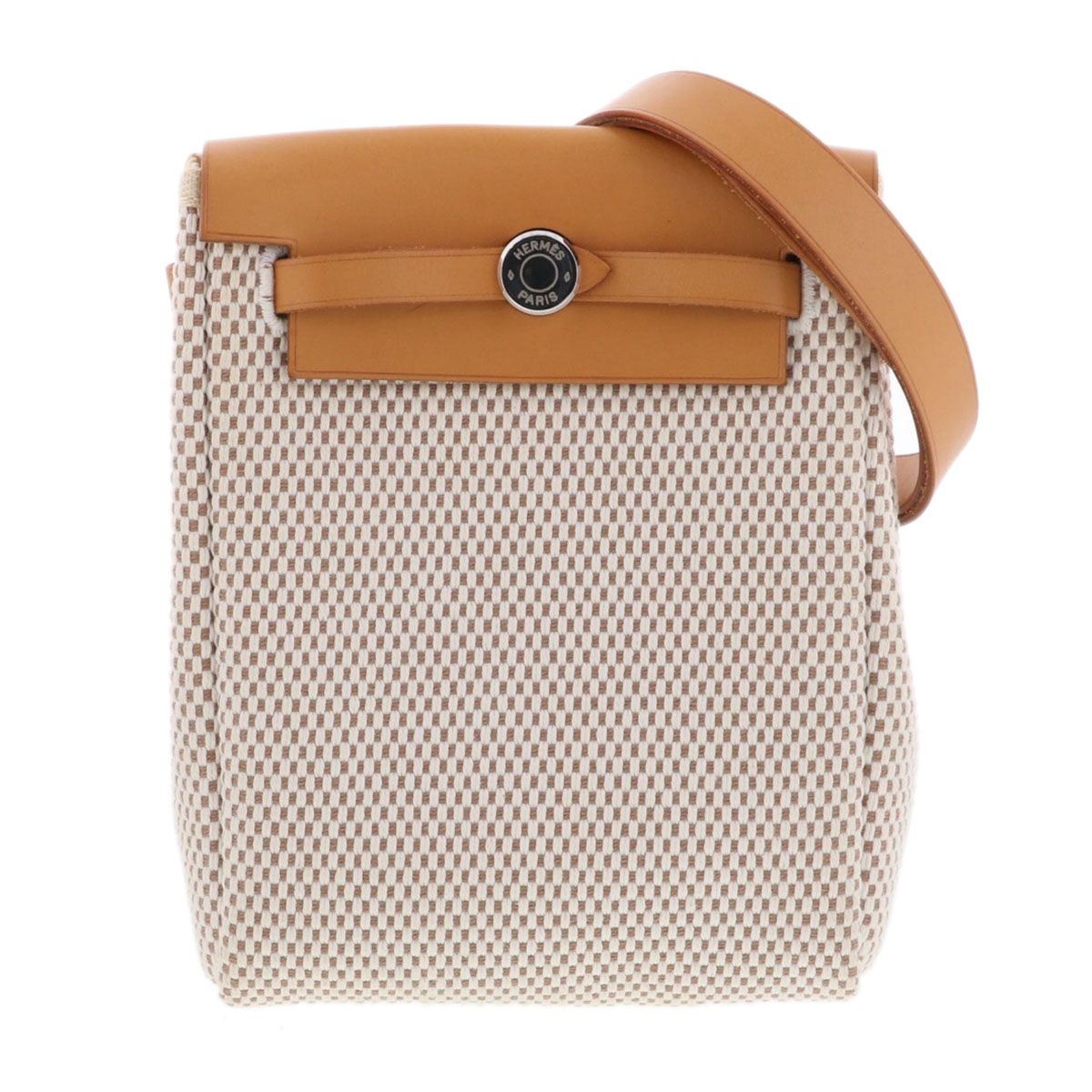 HERMES エルメス エールバッグ TPM ナチュラル ベージュ SV金具 